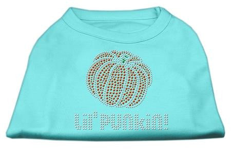 Lil' Punkin' Rhinestone Shirts Aqua L (14)