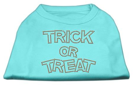 Trick or Treat Rhinestone Shirts Aqua L (14)