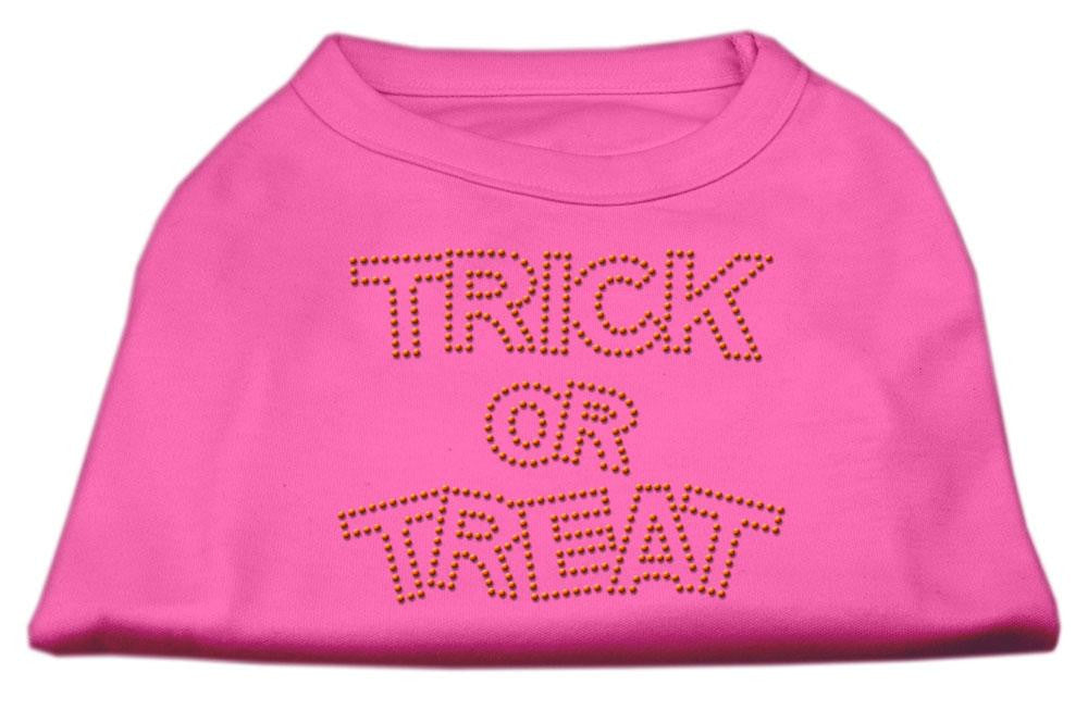 Trick or Treat Rhinestone Shirts Bright Pink L (14)