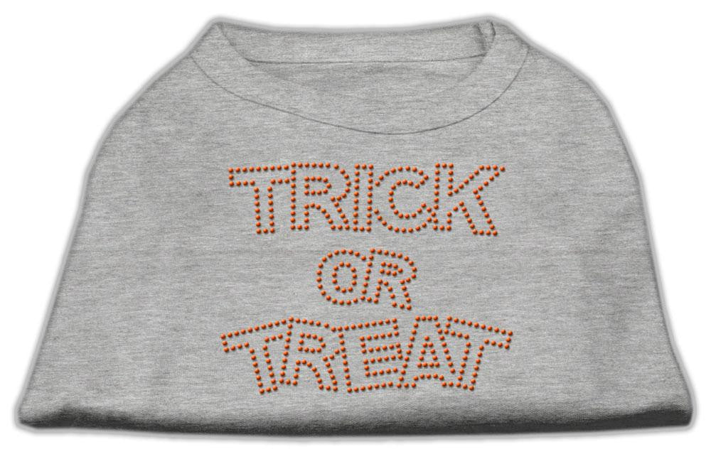 Trick or Treat Rhinestone Shirts Grey XS (8)