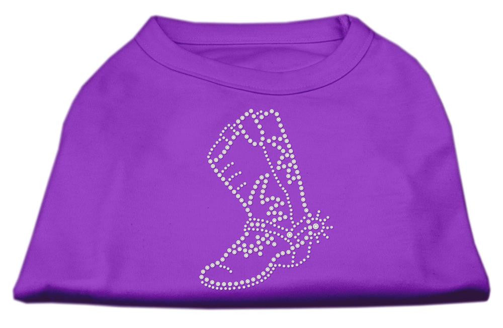 Rhinestone Boot Shirts Purple M (12)