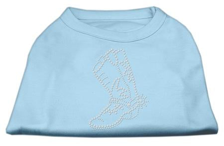 Rhinestone Boot Shirts Baby Blue S (10)