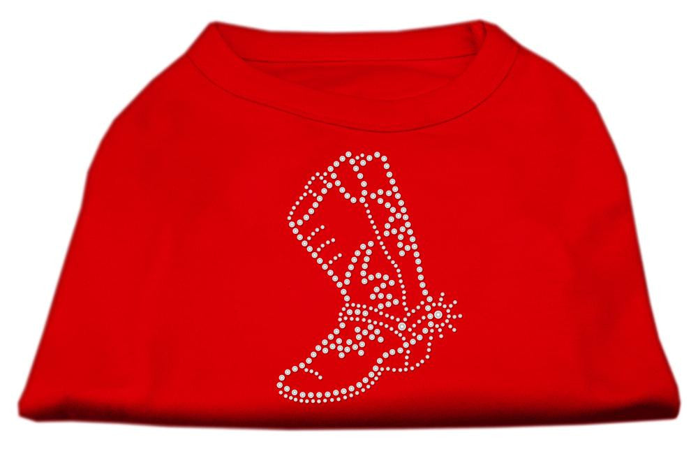 Rhinestone Boot Shirts Red XXXL (20)