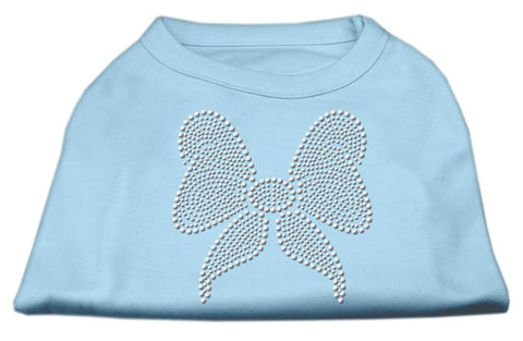 Rhinestone Bow Shirts Baby Blue L (14)