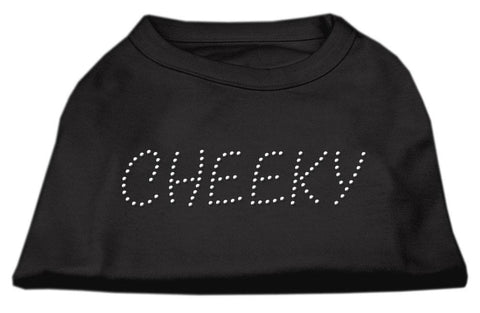 Cheeky Rhinestone Shirt Black M (12)