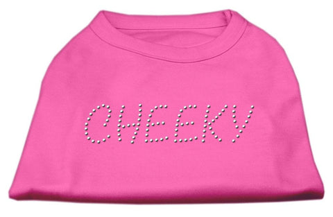 Cheeky Rhinestone Shirt Bright Pink M (12)