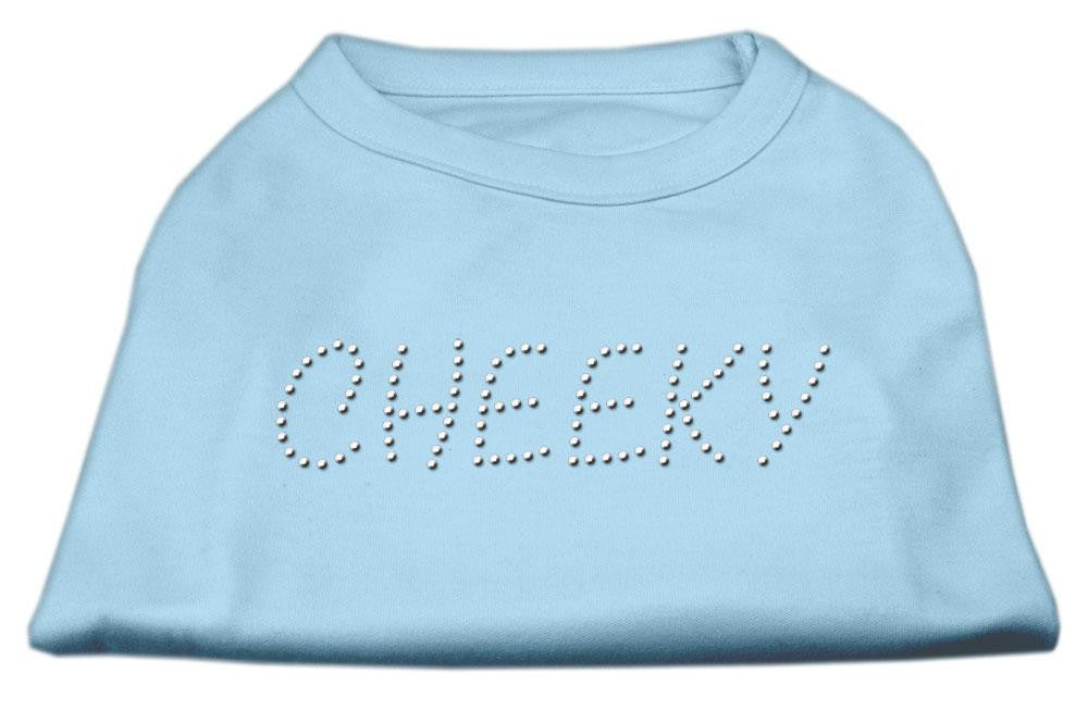 Cheeky Rhinestone Shirt Baby Blue XL (16)