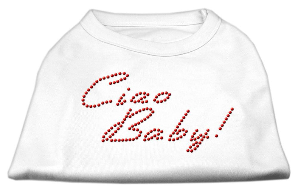 Ciao Baby Rhinestone Shirts White L (14)