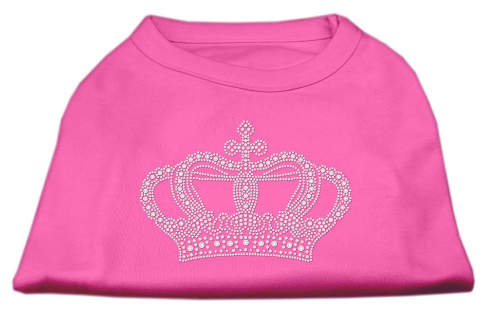 Rhinestone Crown Shirts Bright Pink L (14)