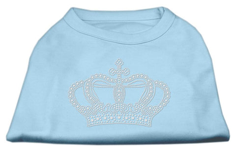 Rhinestone Crown Shirts Baby Blue XL (16