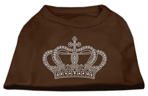 Rhinestone Crown Shirts Brown XXL (18)