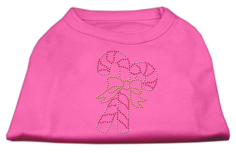 Candy Cane Rhinestone Shirt Bright Pink XL (16)