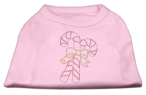 Candy Cane Rhinestone Shirt Light Pink XS (8)