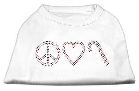 Peace, Love, and Candy Canes Shirts White S (10)