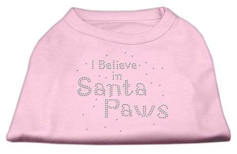 I Believe in Santa Paws Shirt Light Pink S (10)