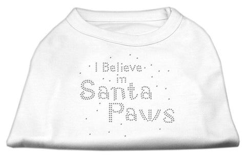 I Believe in Santa Paws Shirt White S (10)