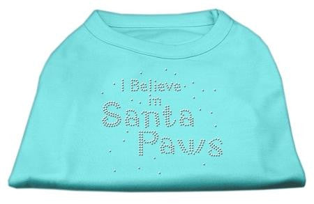 I Believe in Santa Paws Shirt Aqua XL (16)