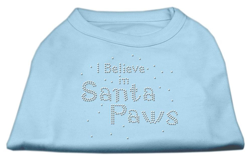 I Believe in Santa Paws Shirt Baby Blue XXXL(20)