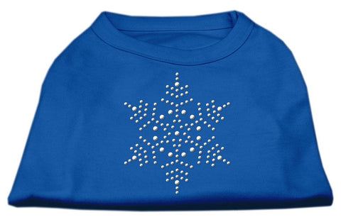 Snowflake Rhinestone Shirt Blue Med (12)