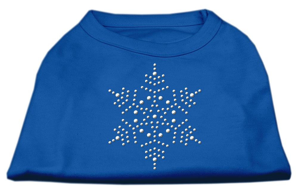 Snowflake Rhinestone Shirt Blue XS (8)