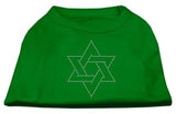 Star of David Rhinestone Shirt Emerald Green XXL (18)