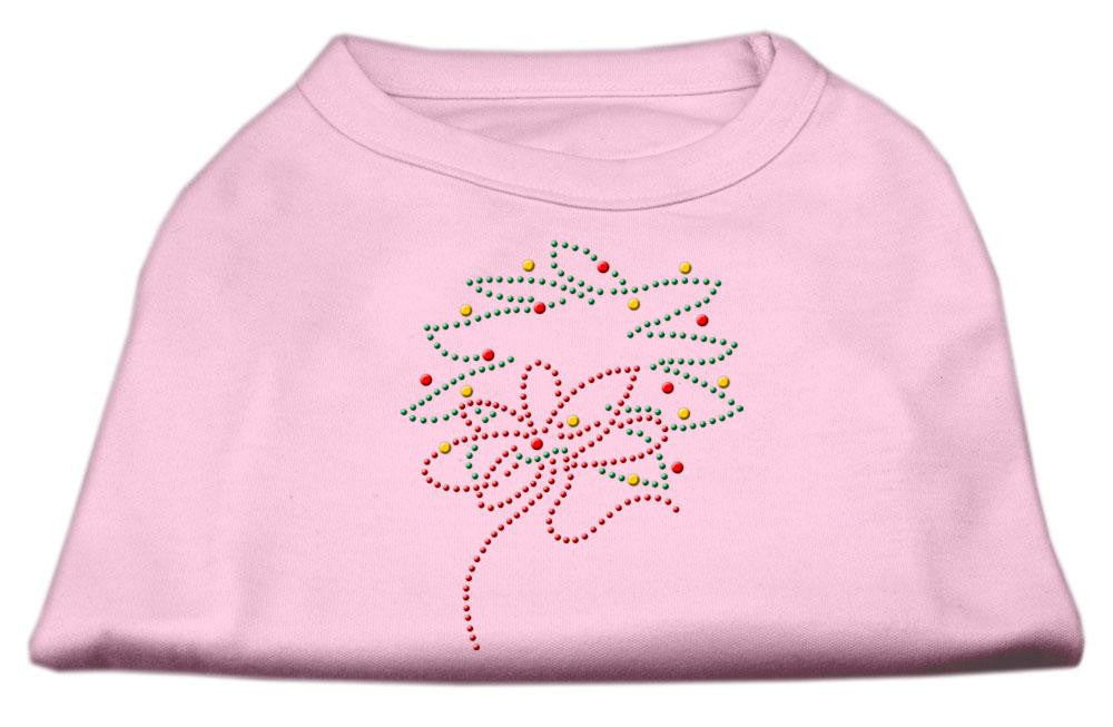 Christmas Wreath Rhinestone Shirt Light Pink L (14)