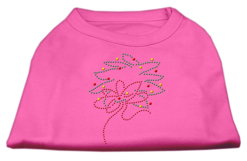 Christmas Wreath Rhinestone Shirt Bright Pink M (12)