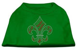 Holiday Fleur de Lis Rhinestone Shirts Emerald Green XXXL (20)