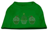 Christmas Cupcakes Rhinestone Shirt Emerald Green XL (16)