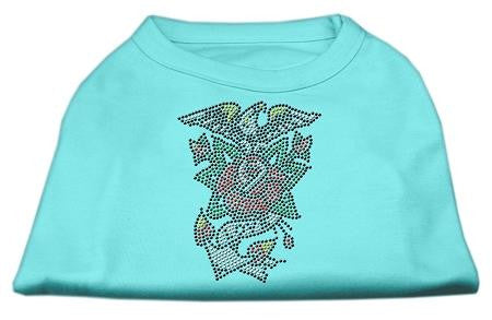 Eagle Rose Nailhead Shirts Aqua S (10)