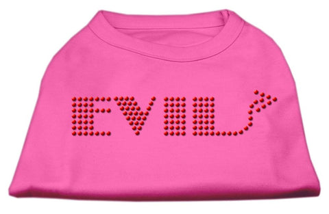 Evil Rhinestone Shirts Bright Pink L (14)