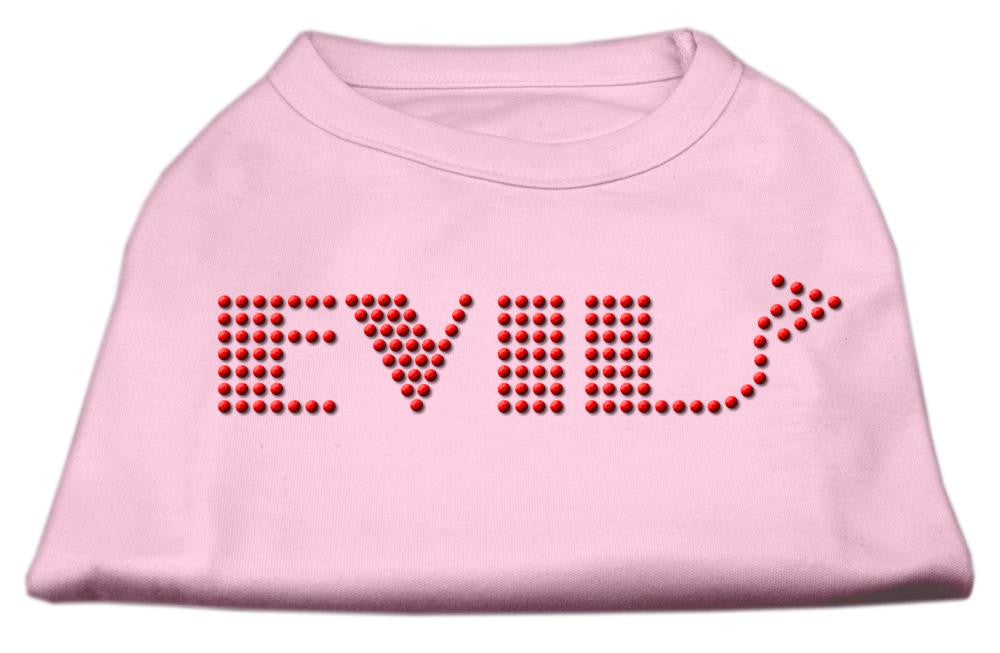 Evil Rhinestone Shirts Light Pink S (10)