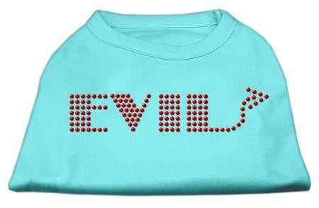 Evil Rhinestone Shirts Aqua XS (8)