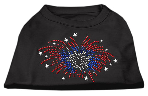 Fireworks Rhinestone Shirt Black S (10)