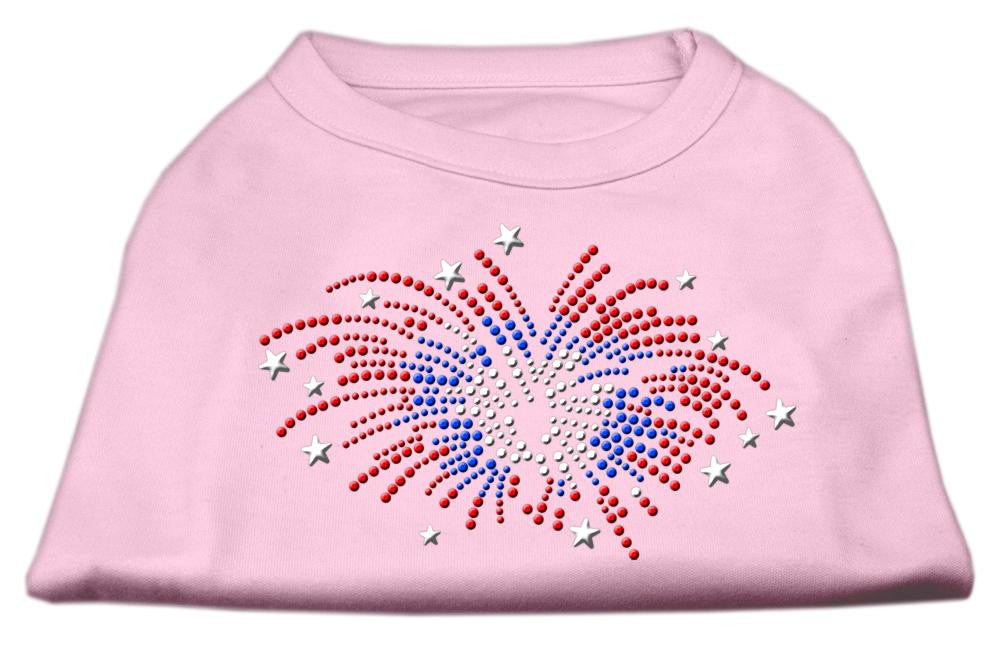 Fireworks Rhinestone Shirt Light Pink XS (8)