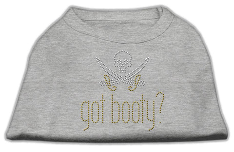 Got Booty? Rhinestone Shirts Grey S (10)