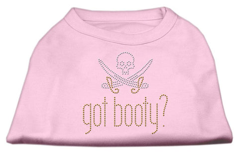 Got Booty? Rhinestone Shirts Light Pink XL (16