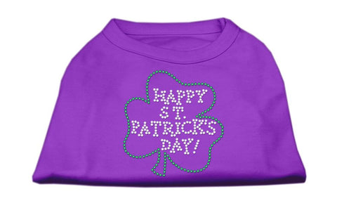 Happy St. Patrick's Day Rhinestone Shirts Purple M (12)