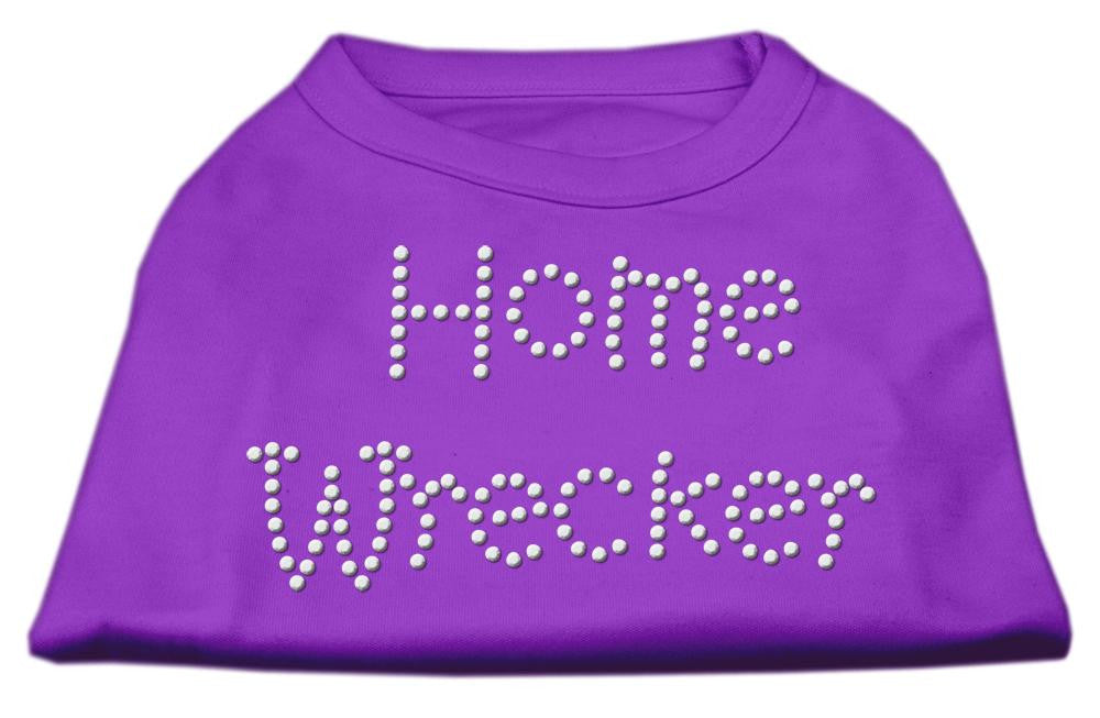 Home Wrecker Rhinestone Shirts Purple M (12)