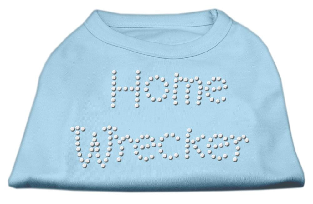 Home Wrecker Rhinestone Shirts Baby Blue XS (8)