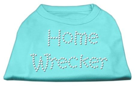 Home Wrecker Rhinestone Shirts Aqua XXL (18)