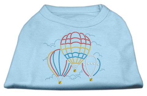 Hot Air Balloon Rhinestone Shirts Baby Blue S (10)