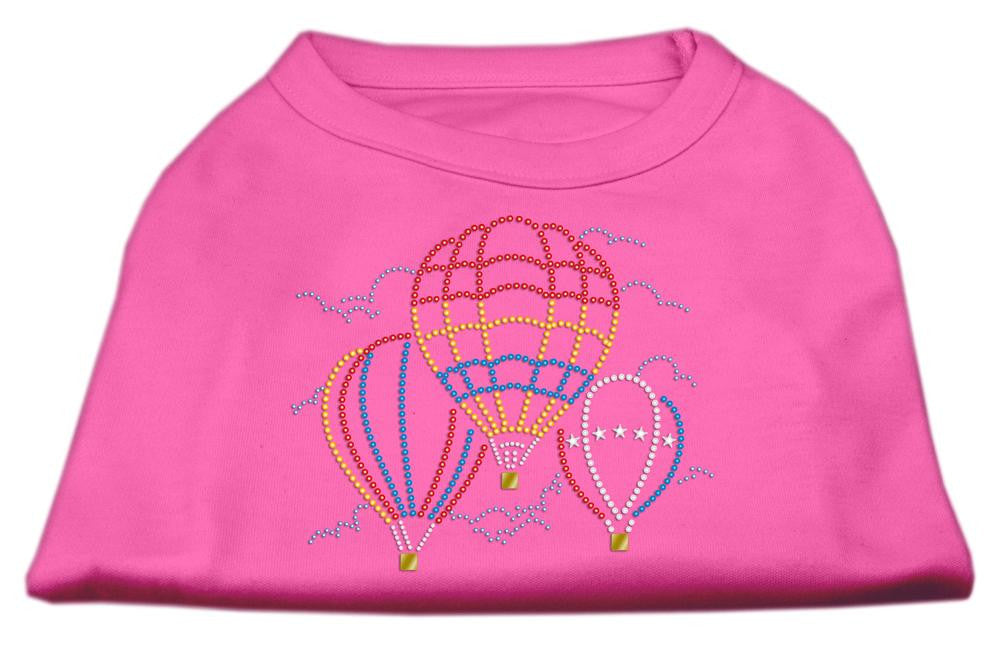 Hot Air Balloon Rhinestone Shirts Bright Pink XXXL (20)