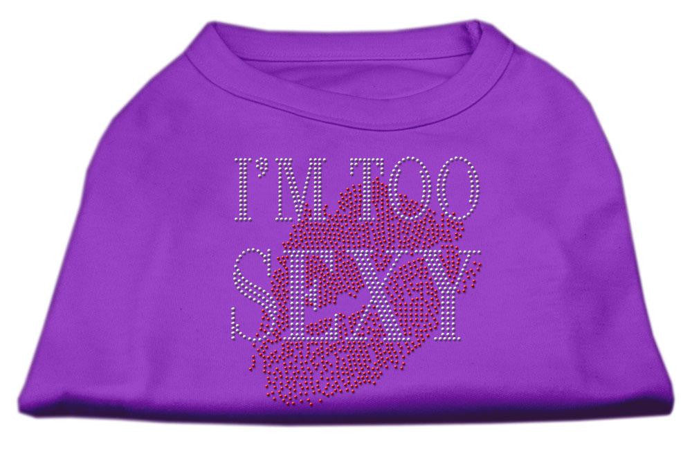 I'm Too Sexy Rhinestone Shirts Purple S (10)