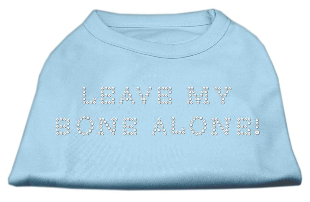 Leave My Bone Alone! Rhinestone Shirts Baby Blue S (10)