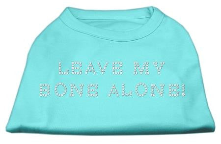 Leave My Bone Alone! Rhinestone Shirts Aqua XS (8)