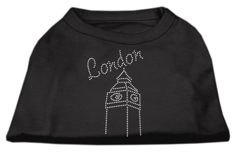 London Rhinestone Shirts Black L (14)