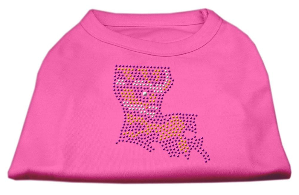 Louisiana Rhinestone Shirts Bright Pink L (14)