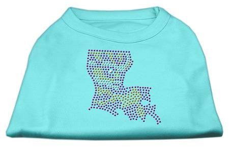 Louisiana Rhinestone Shirts Aqua XXL (18)