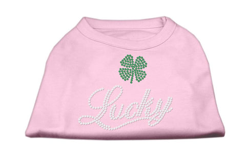 Lucky Rhinestone Shirts Light Pink L (14)